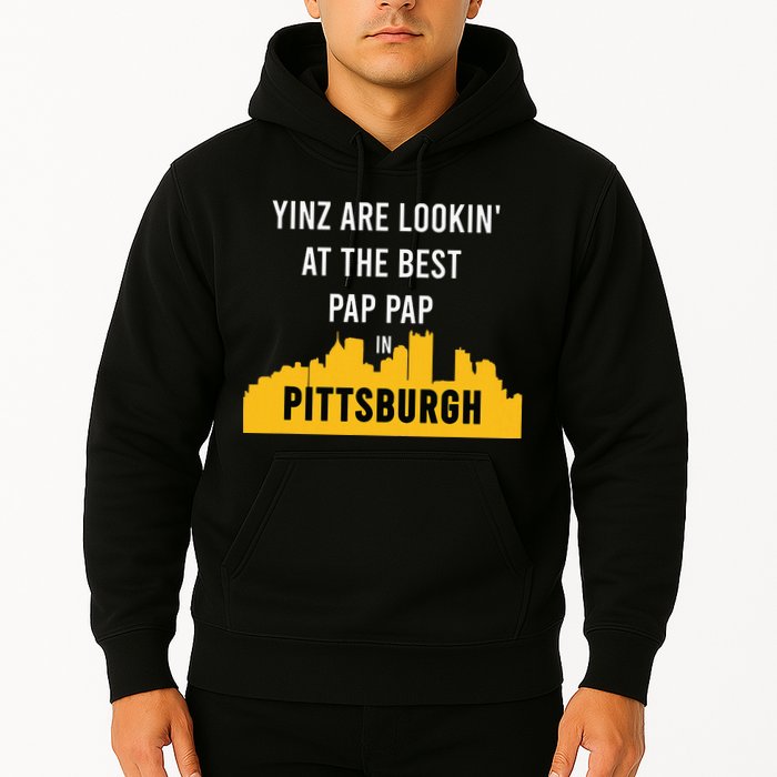 Yinz Looking At Best Yinzer Pap Pap Pittsburgh Pa Hoodie