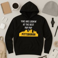 Yinz Looking At Best Yinzer Pap Pap Pittsburgh Pa Hoodie