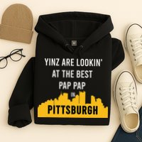Yinz Looking At Best Yinzer Pap Pap Pittsburgh Pa Hoodie