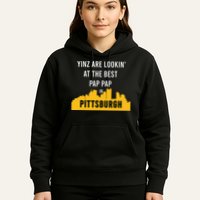 Yinz Looking At Best Yinzer Pap Pap Pittsburgh Pa Hoodie