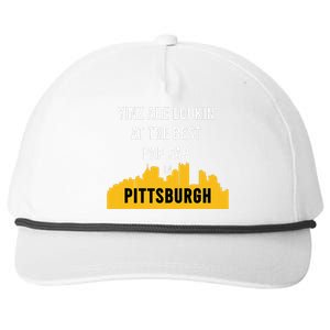 Yinz Looking At Best Yinzer Pap Pap Pittsburgh Pa Snapback Five-Panel Rope Hat