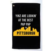 Yinz Looking At Best Yinzer Pap Pap Pittsburgh Pa Golf Towel
