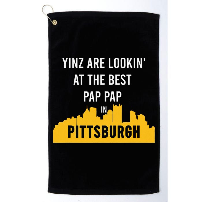 Yinz Looking At Best Yinzer Pap Pap Pittsburgh Pa Golf Towel