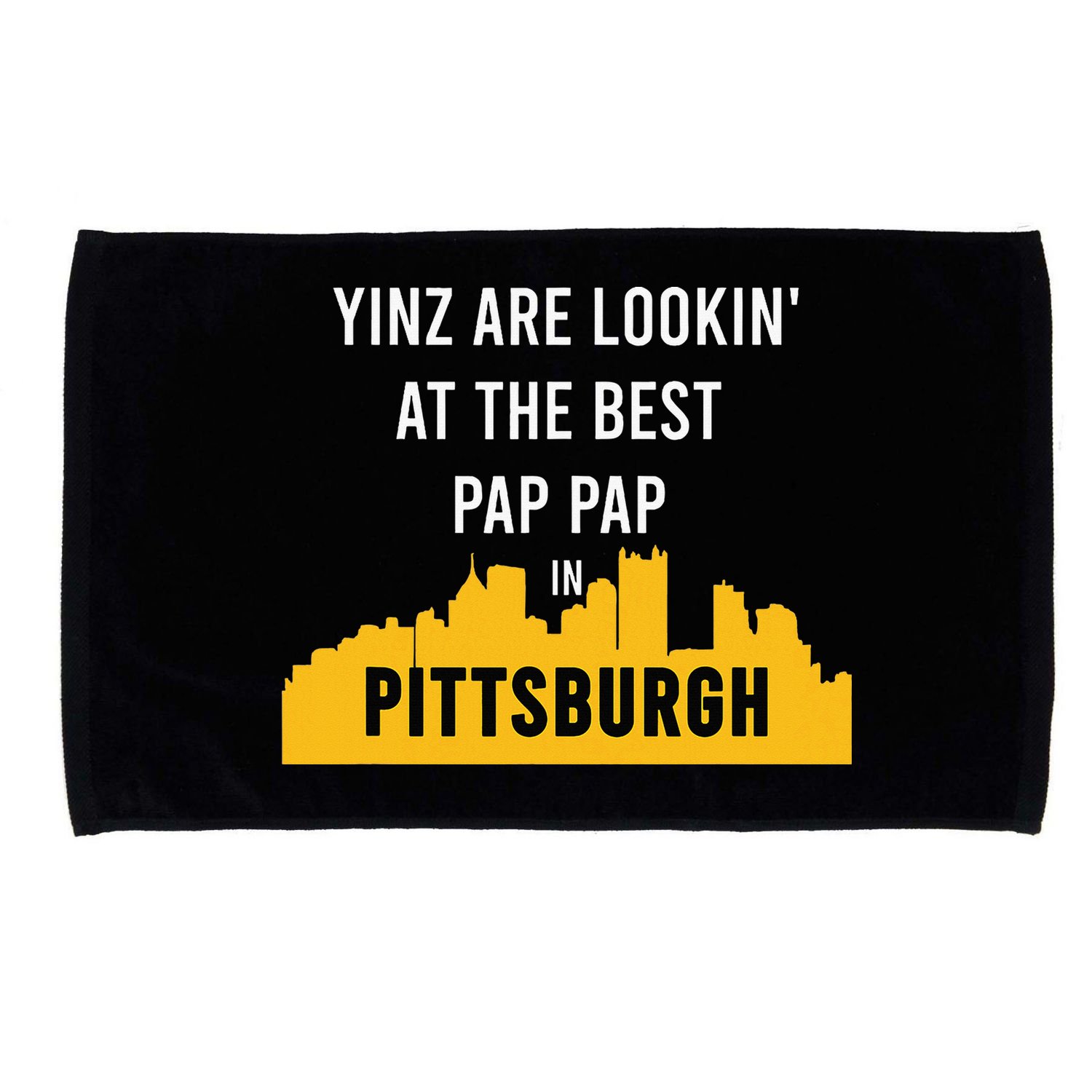 Yinz Looking At Best Yinzer Pap Pap Pittsburgh Pa Microfiber Hand Towel