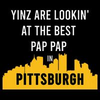 Yinz Looking At Best Yinzer Pap Pap Pittsburgh Pa Short Acrylic Beanie