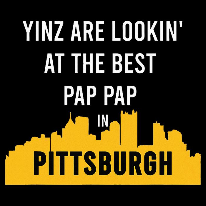 Yinz Looking At Best Yinzer Pap Pap Pittsburgh Pa Short Acrylic Beanie