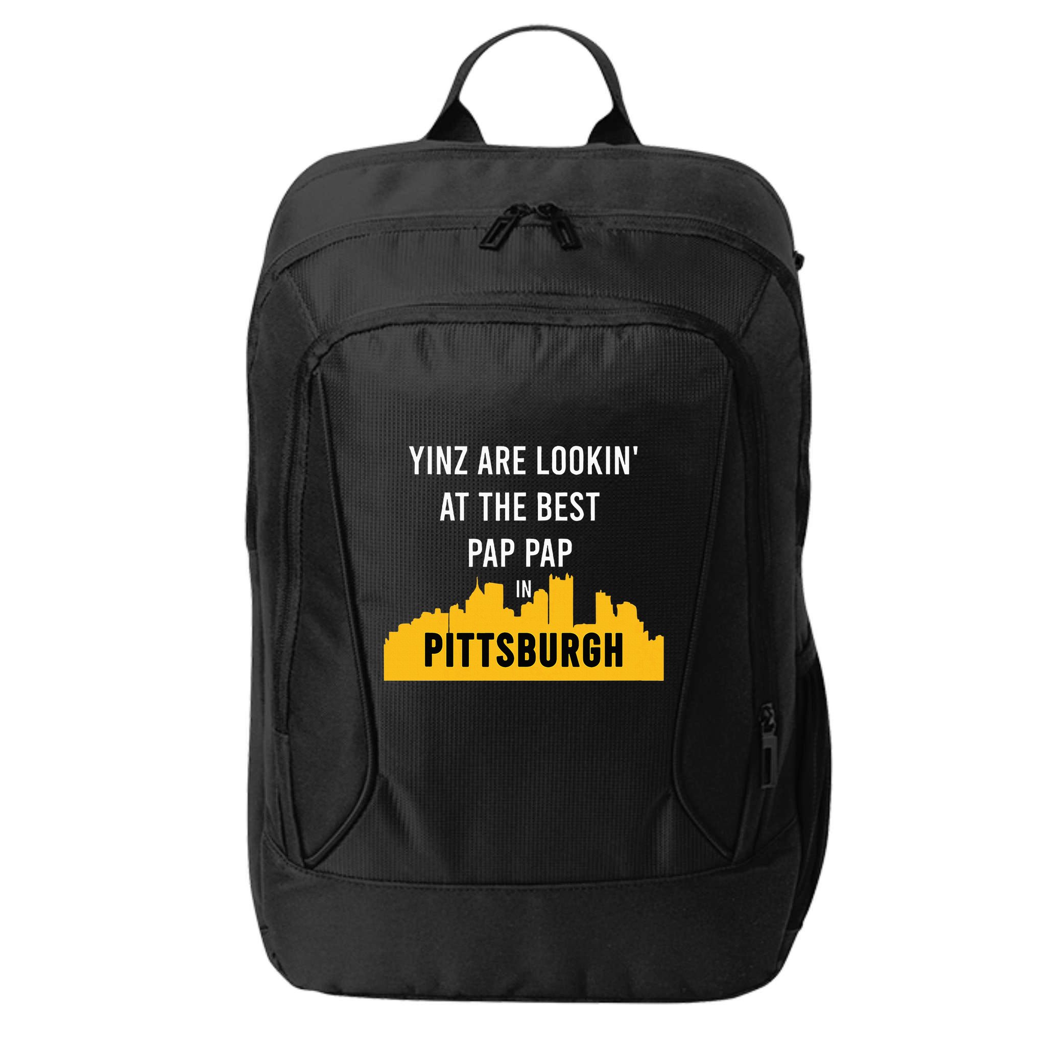 Yinz Looking At Best Yinzer Pap Pap Pittsburgh Pa City Backpack