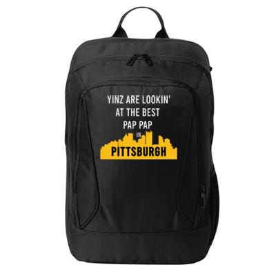 Yinz Looking At Best Yinzer Pap Pap Pittsburgh Pa City Backpack