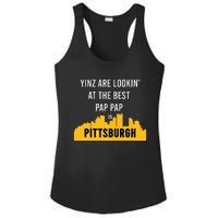 Yinz Looking At Best Yinzer Pap Pap Pittsburgh Pa Ladies PosiCharge Competitor Racerback Tank