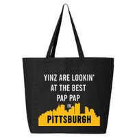 Yinz Looking At Best Yinzer Pap Pap Pittsburgh Pa 25L Jumbo Tote