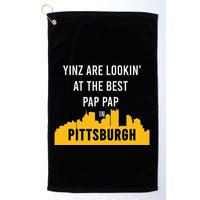Yinz Looking At Best Yinzer Pap Pap Pittsburgh Pa Golf Towel