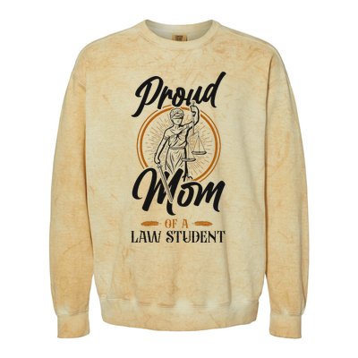 Young Lawyer Attorney Law Mom Mother Proud Mom Of A Law Colorblast Crewneck Sweatshirt