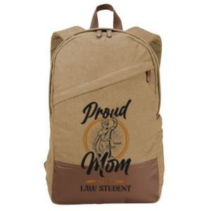 Young Lawyer Attorney Law Mom Mother Proud Mom Of A Law Cotton Canvas Backpack