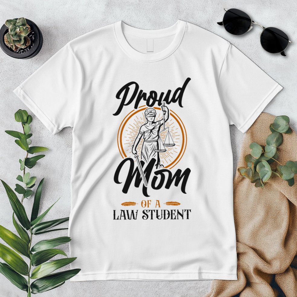 Young Lawyer Attorney Law Mom Mother Proud Mom Of A Law Premium T-Shirt
