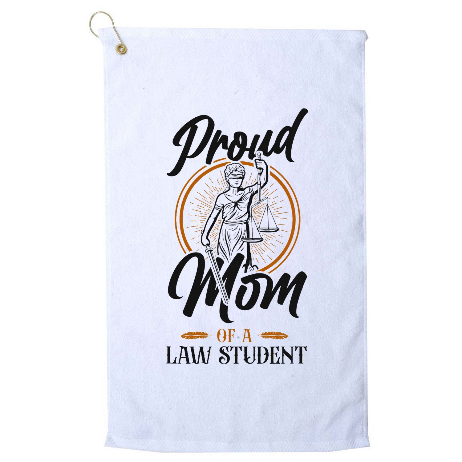 Young Lawyer Attorney Law Mom Mother Proud Mom Of A Law Golf Towel