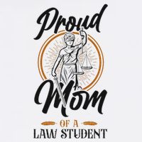 Young Lawyer Attorney Law Mom Mother Proud Mom Of A Law Women's V-Neck T-Shirt