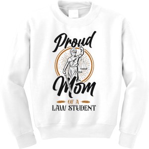 Young Lawyer Attorney Law Mom Mother Proud Mom Of A Law Kids Sweatshirt