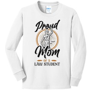 Young Lawyer Attorney Law Mom Mother Proud Mom Of A Law Kids Long Sleeve Shirt