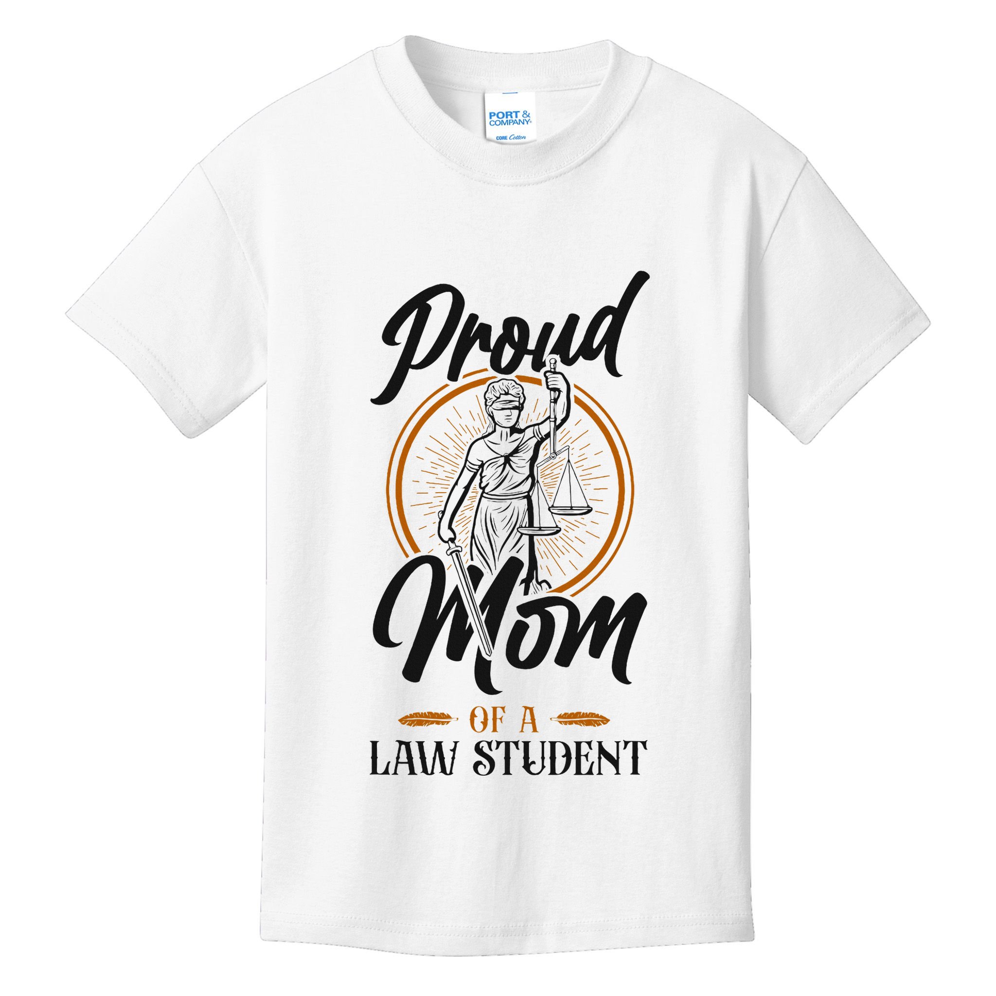 Young Lawyer Attorney Law Mom Mother Proud Mom Of A Law Kids T-Shirt