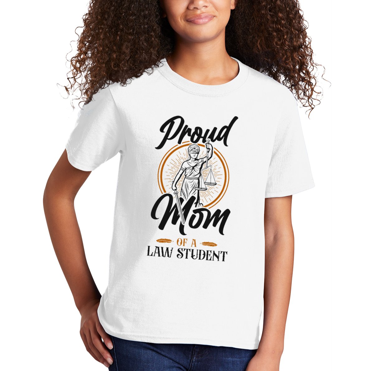 Young Lawyer Attorney Law Mom Mother Proud Mom Of A Law Kids T-Shirt