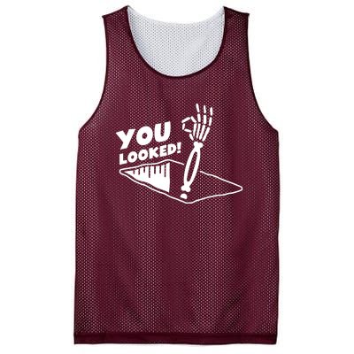 You Looked Bongo Hole Purely Looked Skeleton Mesh Reversible Basketball Jersey Tank