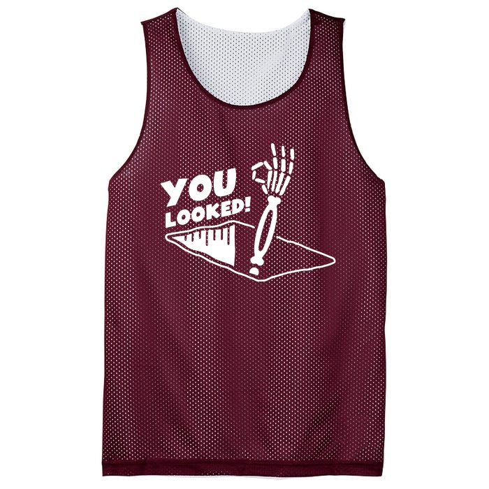 You Looked Bongo Hole Purely Looked Skeleton Mesh Reversible Basketball Jersey Tank