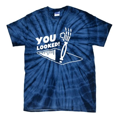 You Looked Bongo Hole Purely Looked Skeleton Tie-Dye T-Shirt