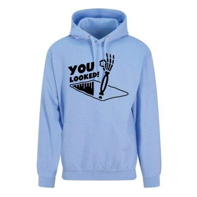 You Looked Bongo Hole Purely Looked Skeleton Unisex Surf Hoodie