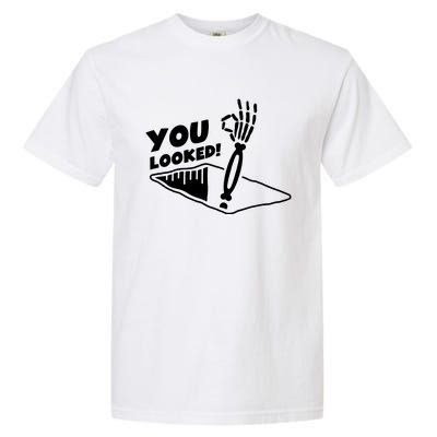 You Looked Bongo Hole Purely Looked Skeleton Garment-Dyed Heavyweight T-Shirt