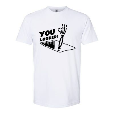 You Looked Bongo Hole Purely Looked Skeleton Softstyle CVC T-Shirt