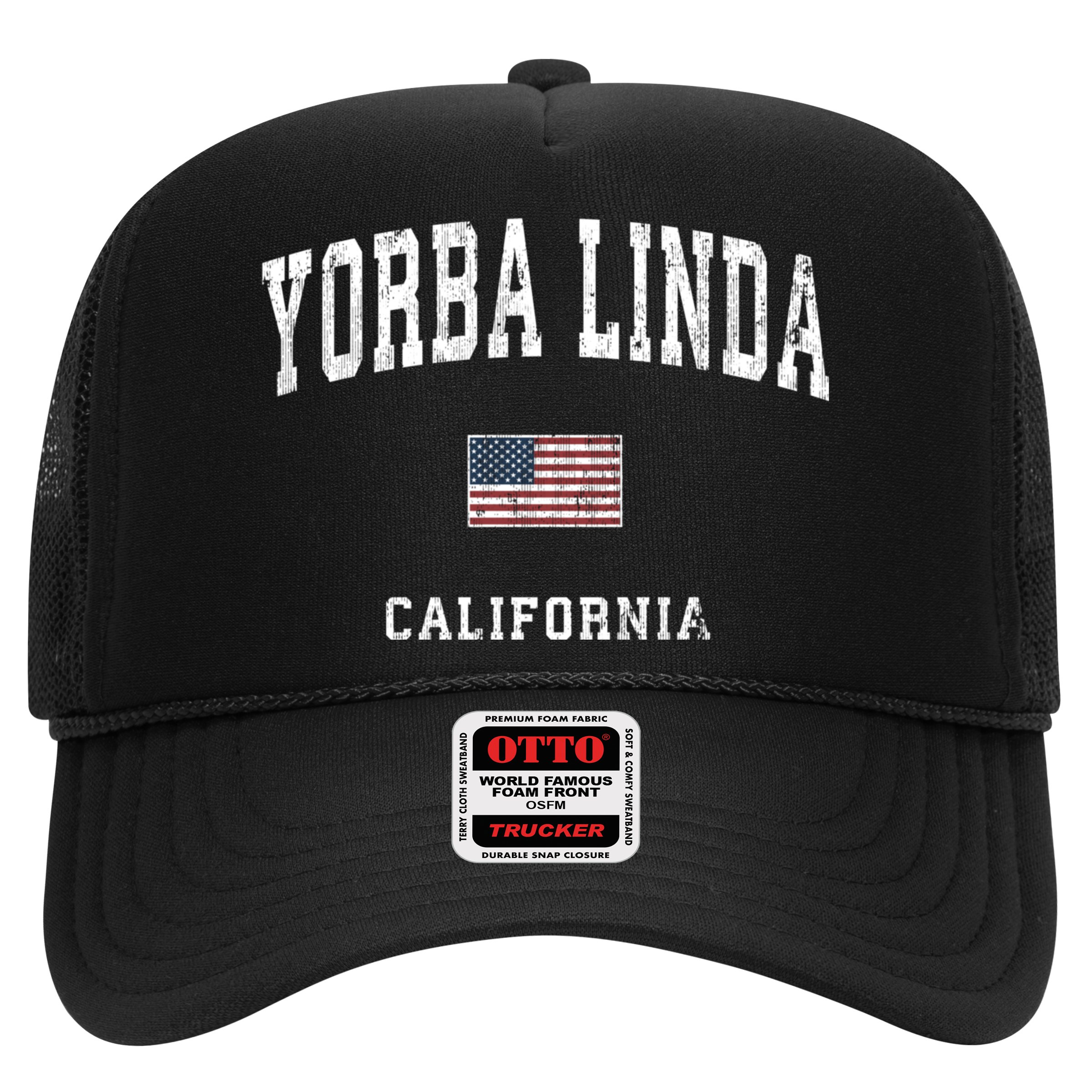 Yorba Linda California Ca Vintage American Flag Sports Hat