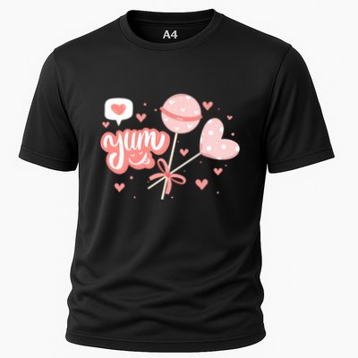 Yum Lollipop Candy Heart Valentines Day Performance Shirt