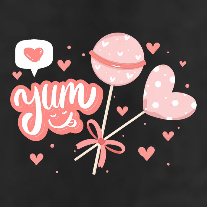 Yum Lollipop Candy Heart Valentines Day 11oz C Handle Ceramic Mug
