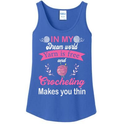 Yarn Lover Crochet Hobby Crocheting Humor Crocheter Quilter Cute Gift Ladies Essential Tank