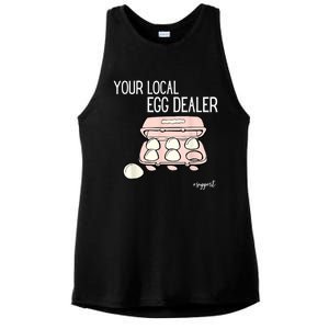 Your Local Egg Dealer Farm Fresh Eggs Funny Farming Lovers Ladies PosiCharge Tri-Blend Wicking Tank