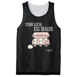 Your Local Egg Dealer Farm Fresh Eggs Funny Farming Lovers Mesh Reversible Basketball Jersey Tank