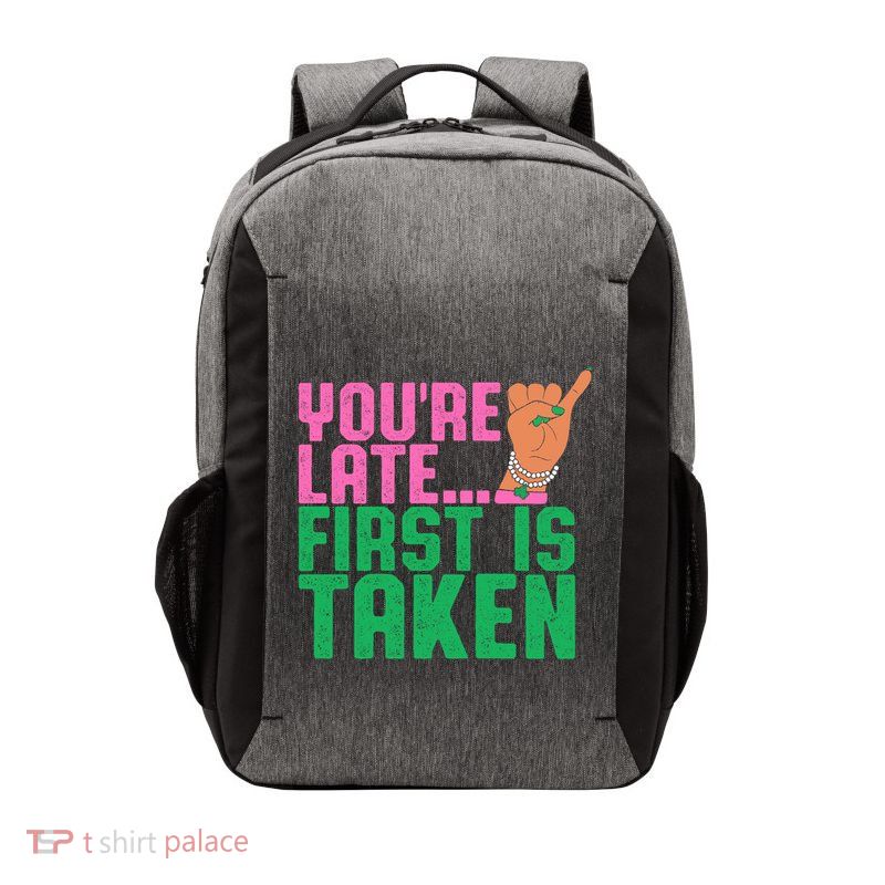 YouRe Late First Is Taken J15 FounderS Day Aka Women Girl Vector Backpack