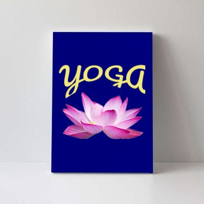 Yoga Lotus Flower Yoga Instructor Design Gift Canvas