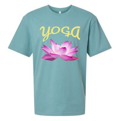 Yoga Lotus Flower Yoga Instructor Design Gift Sueded Cloud Jersey T-Shirt