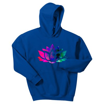 Yoga Lotus Flower Gift Kids Hoodie