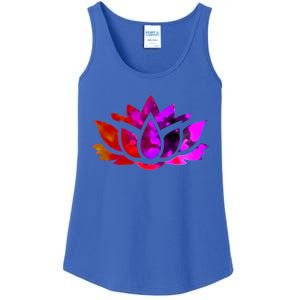 Yoga Lotus Flower Gift Ladies Essential Tank