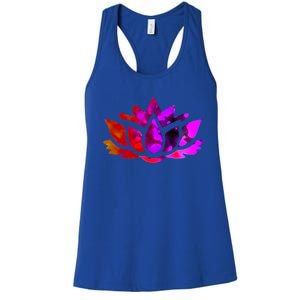 Yoga Lotus Flower Gift Women's Racerback Tank