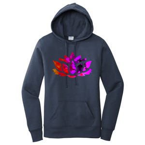 Yoga Lotus Flower Gift Women's Pullover Hoodie