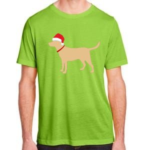 Yellow Lab Funny Gift Santa Labrador Christmas Gift Adult ChromaSoft Performance T-Shirt