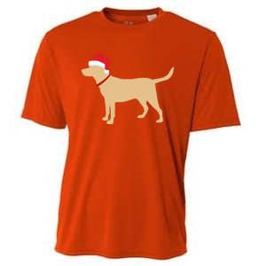 Yellow Lab Funny Gift Santa Labrador Christmas Gift Cooling Performance Crew T-Shirt