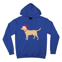 Yellow Lab Funny Gift Santa Labrador Christmas Gift Hoodie