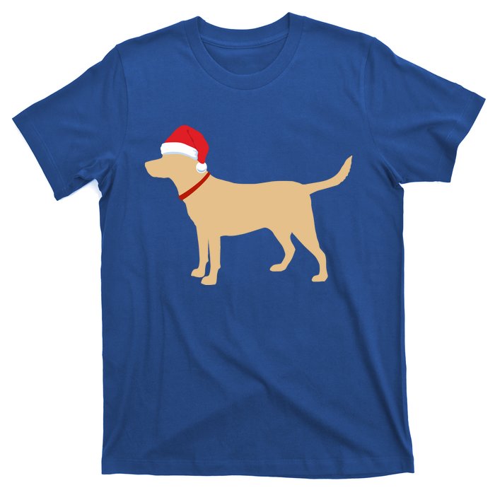 Yellow Lab Funny Gift Santa Labrador Christmas Gift T-Shirt