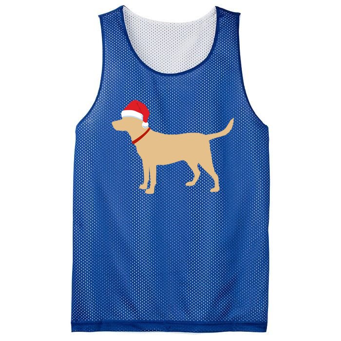 Yellow Lab Funny Gift Santa Labrador Christmas Gift Mesh Reversible Basketball Jersey Tank