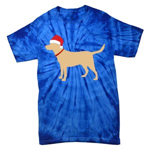 Yellow Lab Funny Gift Santa Labrador Christmas Gift Tie-Dye T-Shirt