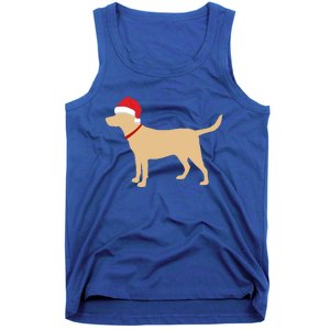 Yellow Lab Funny Gift Santa Labrador Christmas Gift Tank Top